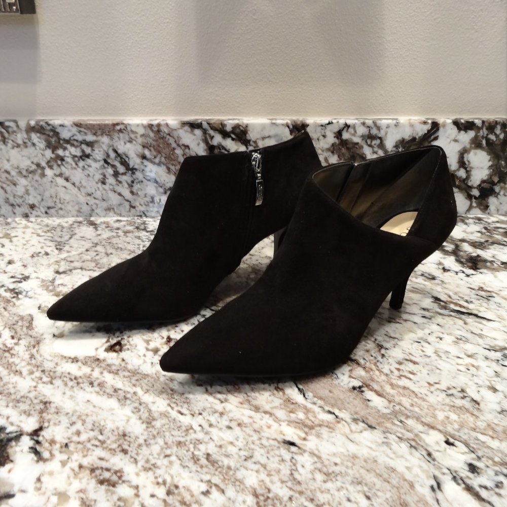 Guess 10M Black Suede Leather Upper Booties